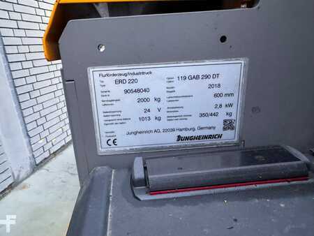 Magasemelésű béka 2018  Jungheinrich ERD 220 Baujahr 2018 /HH 2900 /Std. 5306 Triplex (6)