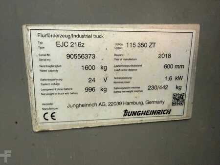 Pinontavaunu 2018  Jungheinrich EJC 216z Baujahr 2018 Akku 2022 Initialhub (6)