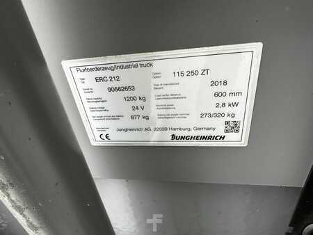 Magasemelésű béka 2018  Jungheinrich ERC 212 Baujahr 2018  Stunden 2355 HH 2,5 Meter  (5)