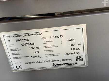 Hochhubwagen 2018  Jungheinrich ERC 216z Baujahr 2018 HH 4,2M/ Initialhub/ Top Zustand (5)