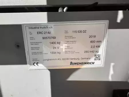 Pinontavaunu 2018  Jungheinrich ERC 214z Baujahr 2018 HH 5,35M / TOP ZUSTAND/Initialhub (5)