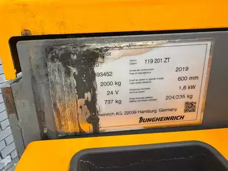 Apilador eléctrico 2019  Jungheinrich EJD 220 Baujahr 2019 /HH 2,1M/  Akku 2019 (4)