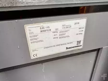 Ledestabler 2019  Jungheinrich EJC 110 Baujahr 2019 HH 2,5M /475 Std./ NEUWERTIG (3)