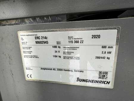 Ruční vysokozdvižný vozík 2020  Jungheinrich ERC 214z Baujahr 2020 HH 3,6M / Freihub / TOP ZUSTAND (6)