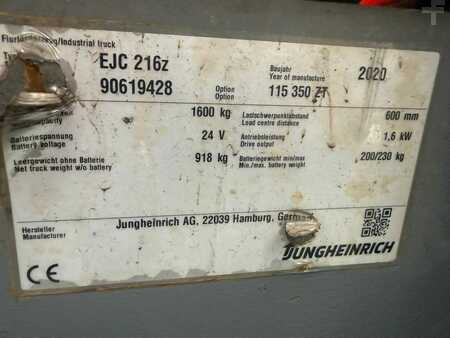Pinontavaunu 2020  Jungheinrich EJC 216z Baujahr 2020 Akku 2024 Initialhub (6)