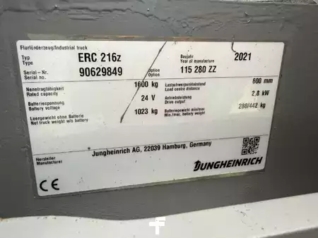 Pallet Stackers 2021  Jungheinrich ERC 216z Baujahr 2021  Stunden 1237 Akku 2021 (7)