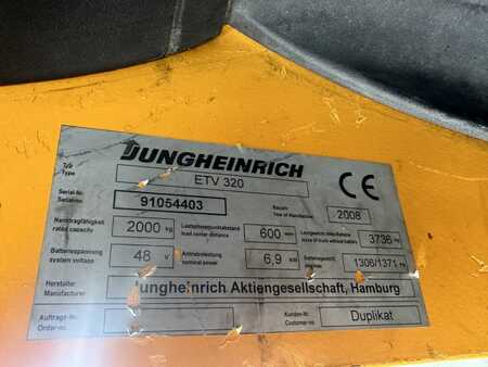 Schubmaststapler 2008  Jungheinrich ETV 320 Baujahr 2008 / HH 11,51M / Akku 2018 /  (6)