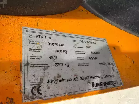 Reach Trucks 2011  Jungheinrich ETV 114 Baujahr 2011 / Stunden 5234 /HH 5,3M (5)