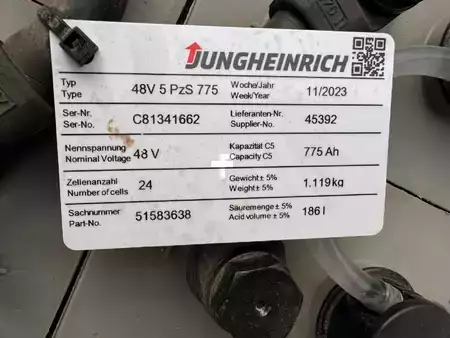 Schubmaststapler 2016  Jungheinrich ETV 216 Baujahr 2016 / Stunden 3218 / HH 7,7M /Akku 2023 (9)