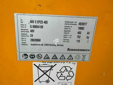 Tolóoszlopos targonca 2017  Jungheinrich ETM 214 Baujahr 2015 / HH 6500 Akku 2017 (9)