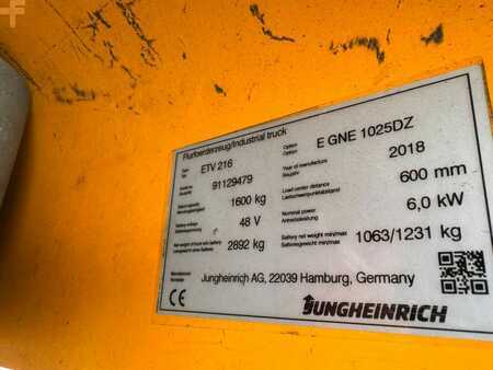 Rækketruck 2018  Jungheinrich ETV 216 Baujahr 2018 / HH 10,25M /Kamera/TOP ZUSTAND (5)