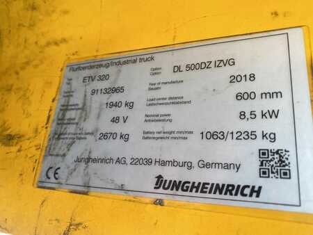 Schubmaststapler 2018  Jungheinrich ETV 320 Baujahr 2018 / HH 5,0M / Akku 2018 / IZVG (7)