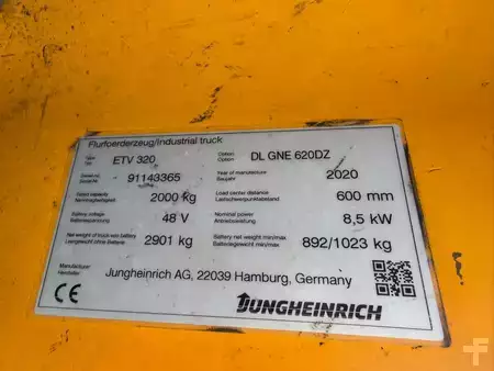 Työntömastotrukki 2020  Jungheinrich ETV 320 Baujahr 2020 Hubhöhe 6200 stunden 5196 (5)