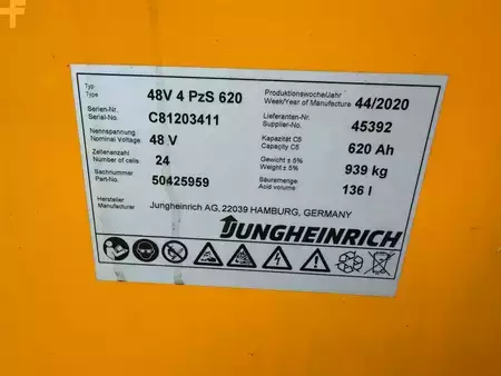 Schubmaststapler 2020  Jungheinrich ETV 214 Baujahr 2020 / Stunden 7868 HH 6800 (10)