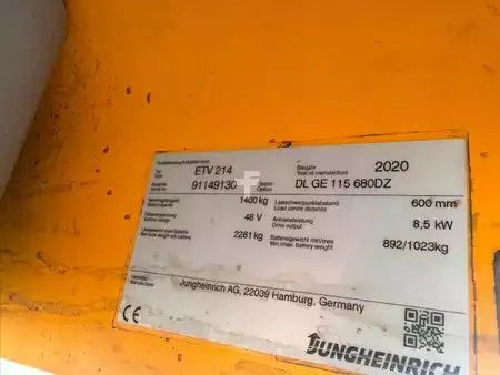 Carrelli retrattili 2020  Jungheinrich ETV 214 Baujahr 2020 / Stunden 9371 HH 6800 (6)