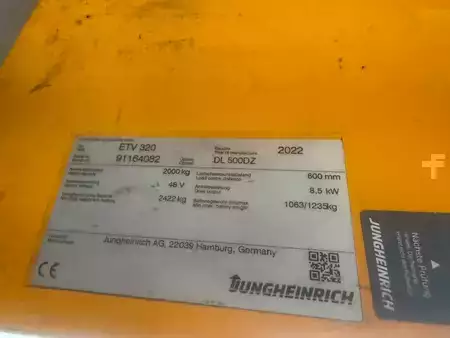 Työntömastotrukki 2022  Jungheinrich ETV 320 Baujahr 2022 / HH 5,0M / Akku 2022 / IZVG (5)