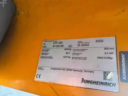 Työntömastotrukki 2022  Jungheinrich ETV 320 Baujahr 2022 / HH 5,0M / Akku 2022 / IZVG (5)