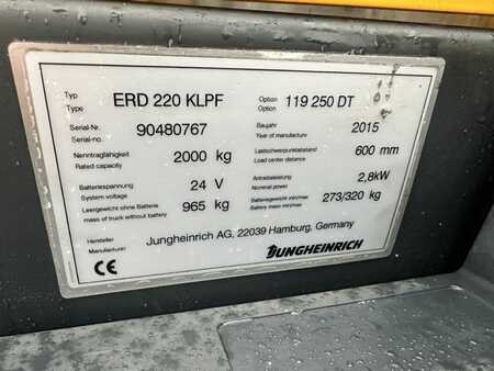 Stacker pedestre 2015  Jungheinrich ERD 220 Baujahr 2015 Stunden 7068 Akku 2018 (4) 