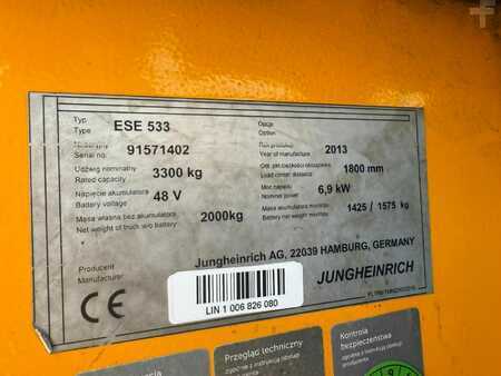 Horizontal-Kommissionierer 2013  Jungheinrich ESE 533 Baujahr 2013 Gabeleange 3600 Akku 2018 (6)