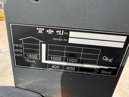 Vertikální vychystávací vozík 2015  Jungheinrich EKS 110 Baujahr 2015 / HH 1800 / Stunden 5331 (5)