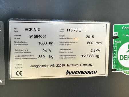 Horizontální vychystávací vozík 2015  Jungheinrich ECE 310 Baujahr 2015/ HH 0,7M Stunden 4005 (6)