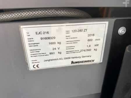 Hochhubwagen 2016  Jungheinrich EJC 216 Baujahr 2016 Stunden 1089/ Duplex 2,8M (4)