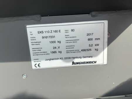 Vertikální vychystávací vozík 2017  Jungheinrich EKS 110 Baujahr 2017 Stunden 2662 HH 2,4 ZZ TOP ZUSTAND (5)