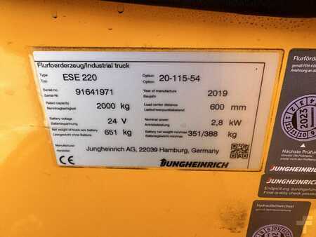 Plocktruckar horizontal 2019  Jungheinrich ESE 220 Baujahr 2019 Stunden 1336 Top Zustand (6)