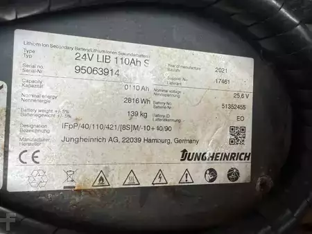 Wózki niskiego podnoszenia 2021  Jungheinrich EJE C 20 Baujahr 2021/Std. 1023/ TOP ZUSTAND / Doppelstock (9)