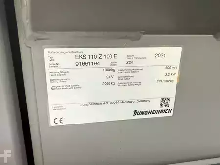 Verticale orderpickers 2021  Jungheinrich EKS 110 Baujahr 2021 / HH 1550 / Stunden 1053 (5)