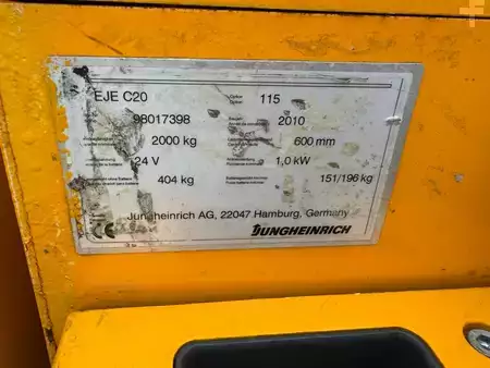 Lavansiirtovaunu 2010  Jungheinrich EJE C 20 Baujahr 2010 Akku 2022 Mehrmals vorhanden (5)
