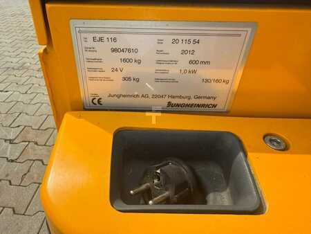 Niederhubwagen 2012  Jungheinrich EJE 116 Stunden 263 Akku 2024 Ladegerät Integriert (5)