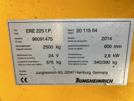 Jungheinrich ERE 225 Baujahr 2014 Akku 2014 Stunden 5354