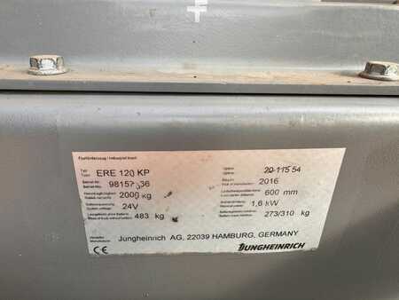 Elektromos emelőkocsik 2016  Jungheinrich ERE 120 Baujahr 2016/ Akku 2021/ Top Zustand (4)