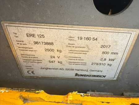Nízkozdvižný vozík 2017  Jungheinrich ERE 125 Baujahr 2017 Akku 2017 Gabellänge 1600 (5)