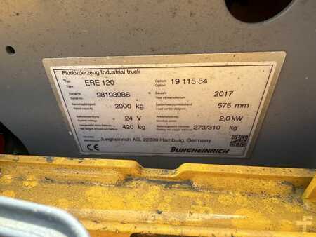 Préparateur de commande horizontal 2017  Jungheinrich ERE 120 Baujahr 2017 Akku 2017 Stunden 3685 (4)