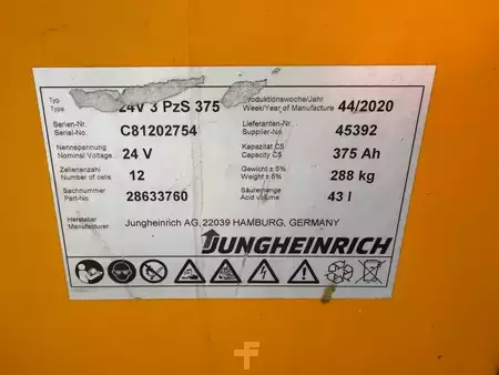 Horizontální vychystávací vozík 2020  Jungheinrich ERE 225 Baujahr 2020 Akku 2020 Gabellänge 1150 (7)