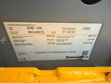 Nízkozdvižný vozík 2022  Jungheinrich ERE 125 Baujahr 2022 Akku 2022 Gabellänge 1600 (5)