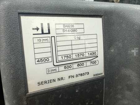 Elektro tříkolové VZV 2008  Jungheinrich EFG 218 BJ 2008 / NUR Std. 830/ Akku 2021/  Triplex (9)