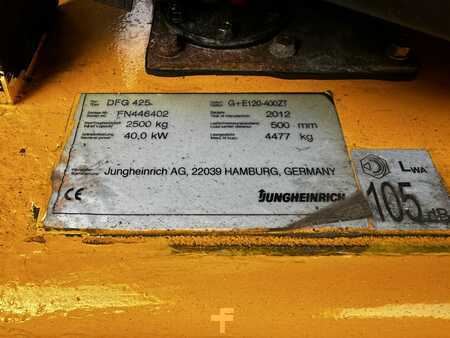 Empilhador diesel 2012  Jungheinrich DFG 425  Baujahr 2012 / Stunden 8448 / HH 4,0M (9) 