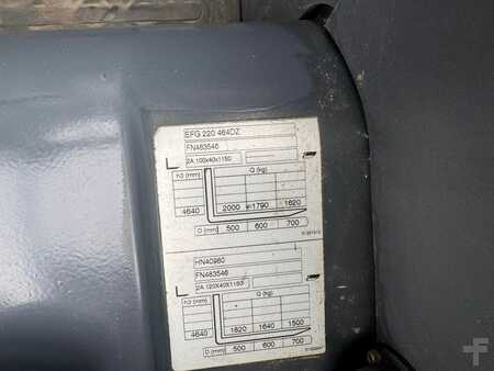 El truck - 3 hjulet 2016  Jungheinrich EFG 220 Baujahr 2016 / Akku 2022 HH 4640 (10)