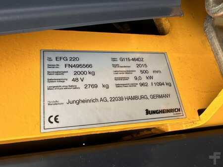 Eléctrica de 3 ruedas 2015  Jungheinrich EFG 220 Baujahr 2015 / Stunden 6084 Akku 2018 (8)