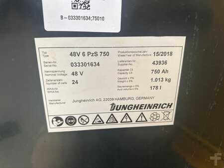 Elektro tříkolové VZV 2015  Jungheinrich EFG 220 Baujahr 2015 / Stunden 6084 Akku 2018 (9)