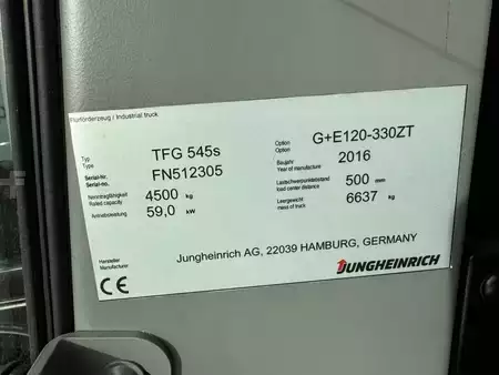 LPG heftrucks 2016  Jungheinrich TFG 545s Baujahr 2016/ Stunden 5107 Jungstars***** (5)