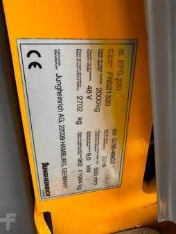 El truck - 3 hjulet 2016  Jungheinrich EFG 220 Baujahr 2016 / Akku 2022 HH 4640 (5)