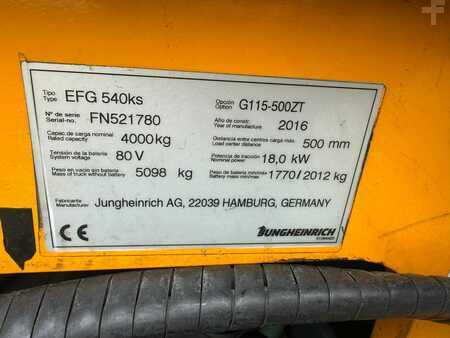Elektro 4 Rad 2016  Jungheinrich EFG 540ks Baujahr 2016/Kabine /Akku 2015 /3-4Ventil (9)