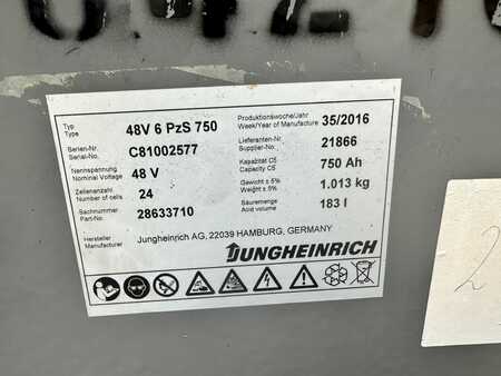 Elektromos 3 kerekű 2016  Jungheinrich EFG 216 Baujahr 2016 / Stunden 7208 HH 3300 (8) 