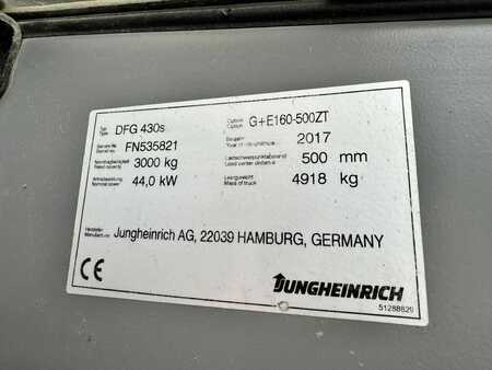 Diesel gaffeltruck 2017  Jungheinrich DFG 430s  Baujahr 2017 / Stunden 4622 / HH 5000 (9)