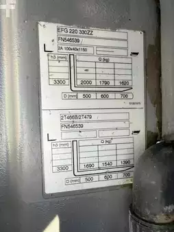 Elektro 3 Rad 2017  Jungheinrich EFG 220 Baujahr 2017 / Stunden 14339 Akku 2018 (6)