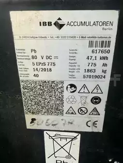Eléctrica de 4 ruedas 2017  Jungheinrich EFG 430 sBaujahr 2017/ Stunden  Akku 2018 (8)